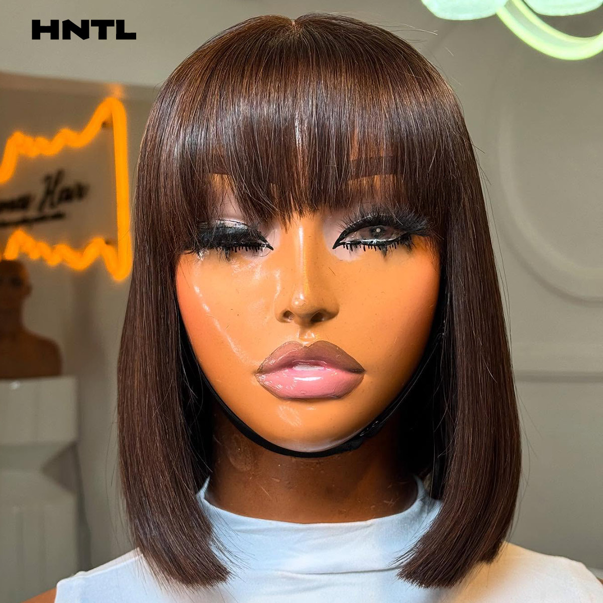Pre Parted 13X4 Lace Front Bob Wig - 装着簡単グルーレスウィッグ人毛ブラウンカラー4x4 5x5クロージャーボブウィッグプレカットレース13x6 13x4レースフロントドローストリンググルーレスウィッグ