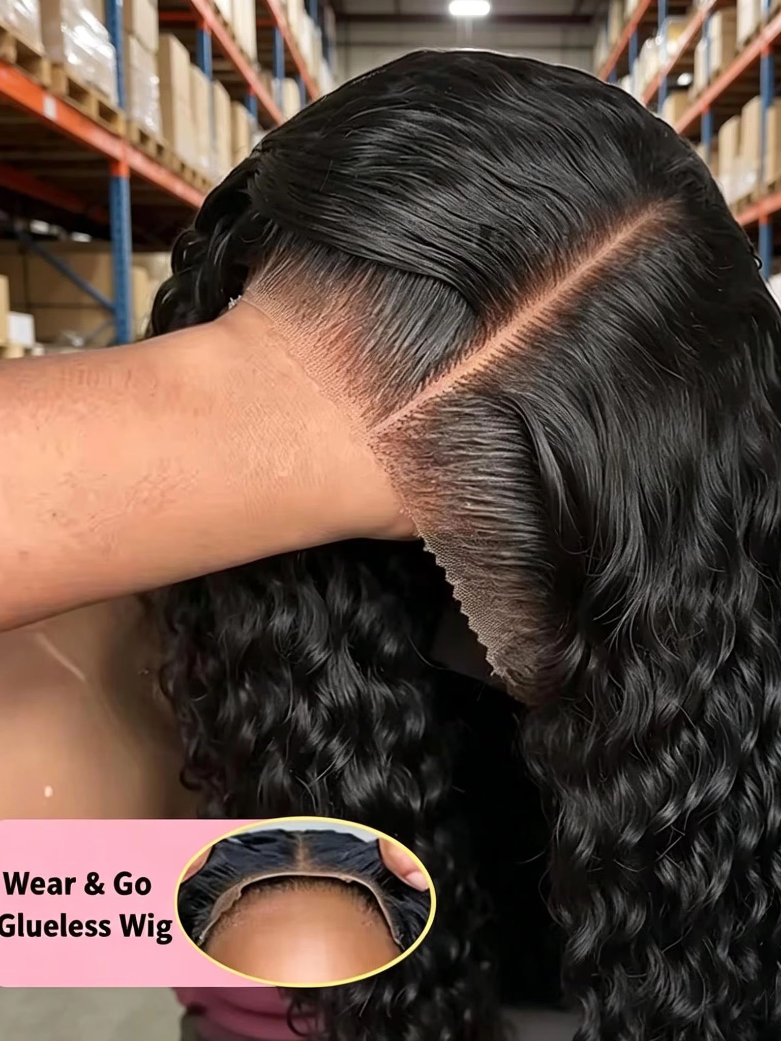 Hd Lace Frontal Wig Human Hair Pre Plucked - 38インチ ウォーターウェーブ レースフロントウィッグ ディープウェーブ 13x6 HDレースフロントウィッグ