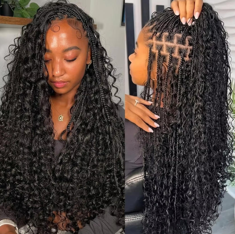Water Wave Bulk Human Hair For Braiding - ルーズバルク人毛ディープウォーターウェーブ編み込みヘア110g 2束 ふっくらとした質感のバージンヘアエクステンション レディース向けシームレスブレイズ用
