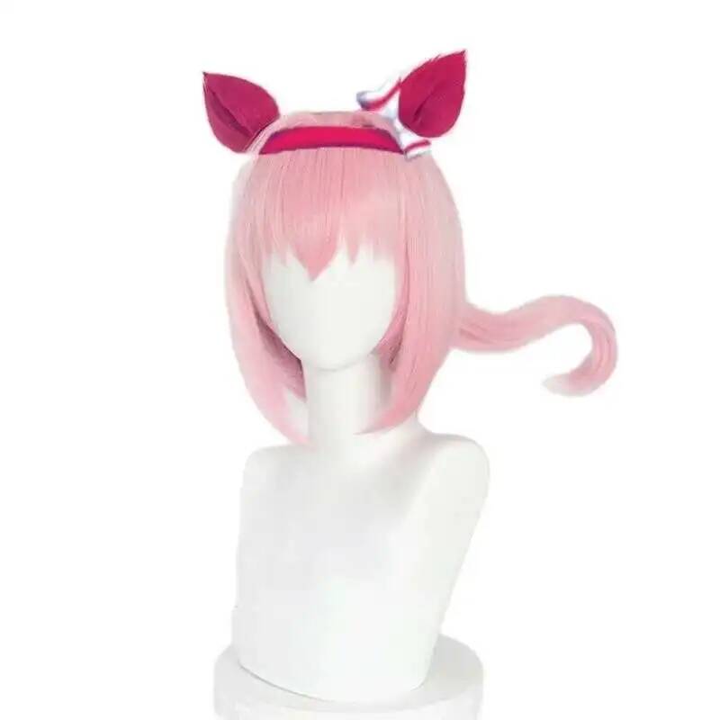 Synthetic Wigs - ウマ娘 ハルウララ コスプレウィッグ ウマ娘 プリティーダービー ピンク
