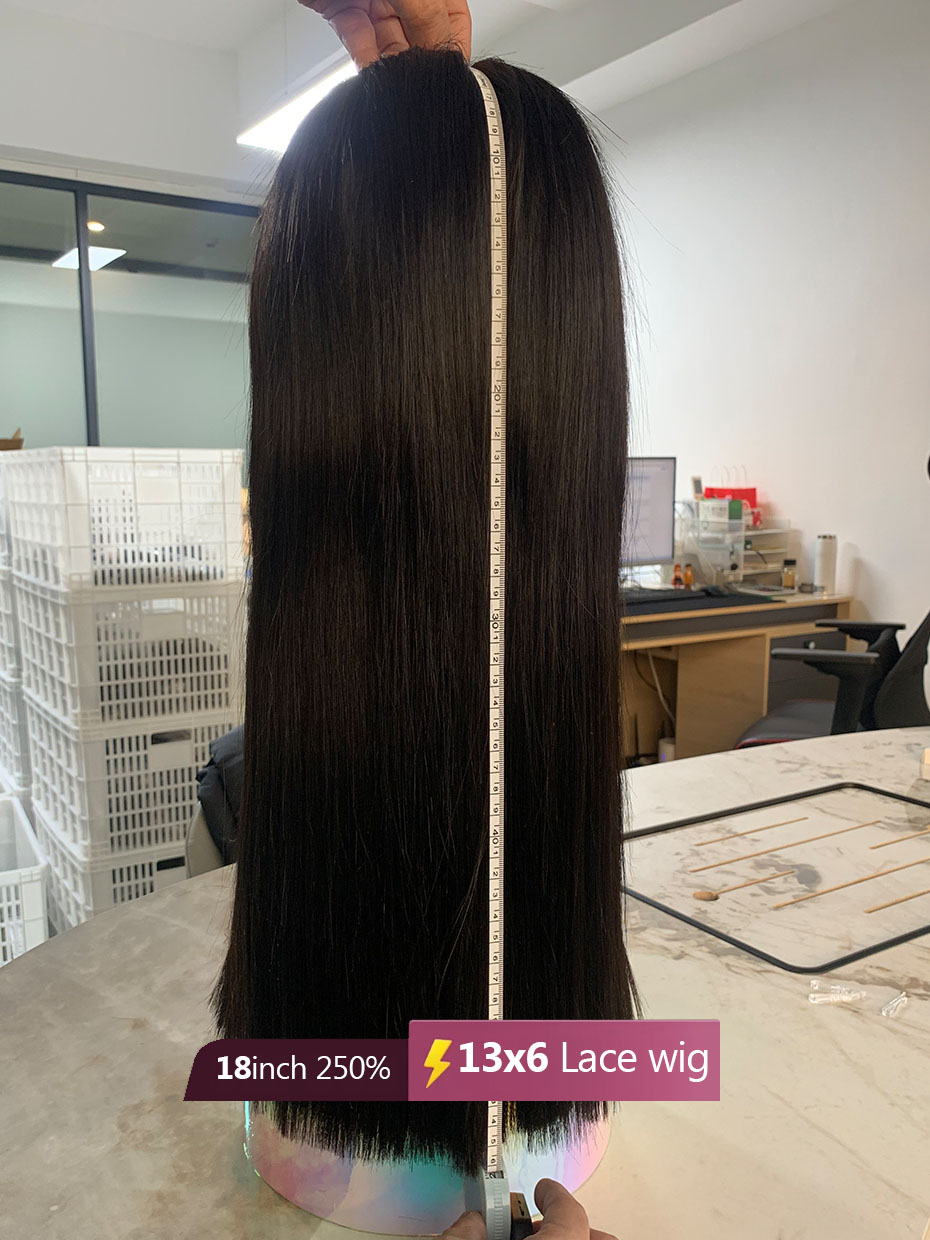 Lace Front Wigs - 13x6ボブウィッグ 100%人毛 5x5接着剤不要ウィッグ 人毛既製ウィッグ 250密度 ボーンストレート