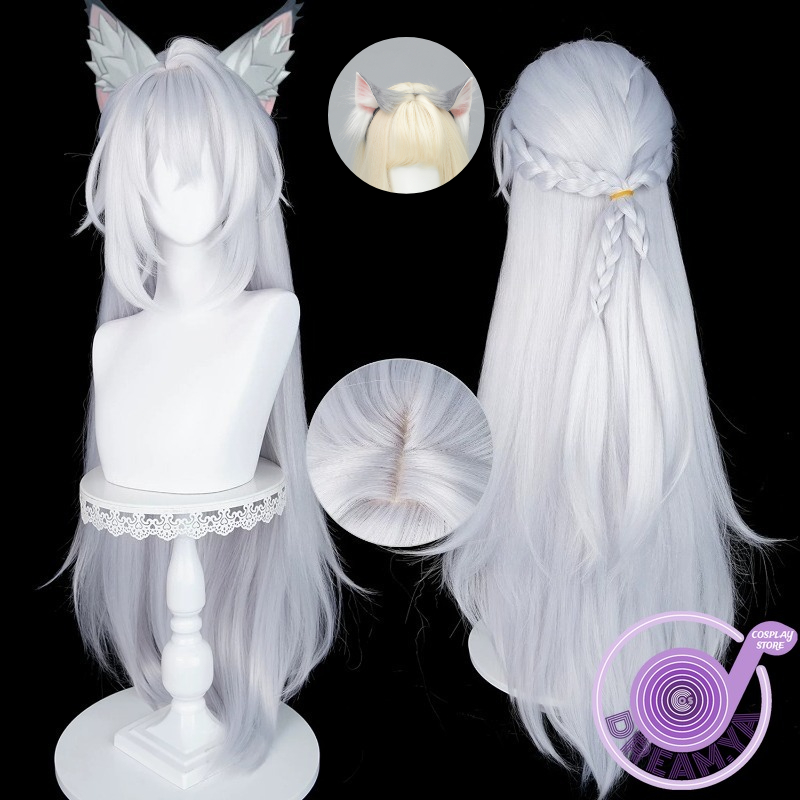 Synthetic Wigs - セベリアン・ローレウ コスプレウィッグ ゼンレスゾーンゼロ グレー人工毛 耐熱性 ハロウィン