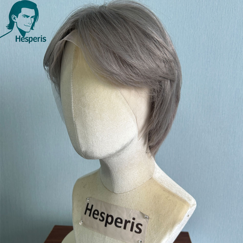 ヘスペリス ブラジリアン レミー グレーカラー メンズ ショ - Pre Parted 13X4 Lace Front Bob Wig のレビューと価格