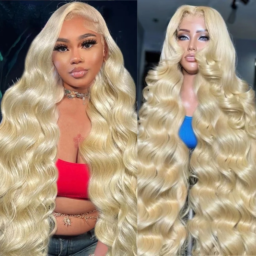26インチ 30インチ 613ブロンドウィッグ ボディウェー - 613 Blonde Body Wave Lace Front Wig のレビューと価格