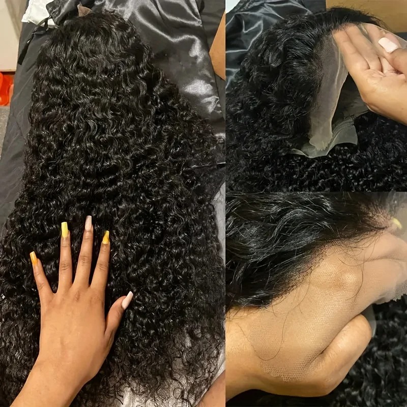 38インチ ウォーターウェーブ レースフロントウィッグ ディ - Hd Lace Frontal Wig Human Hair Pre Plucked のレビューと価格