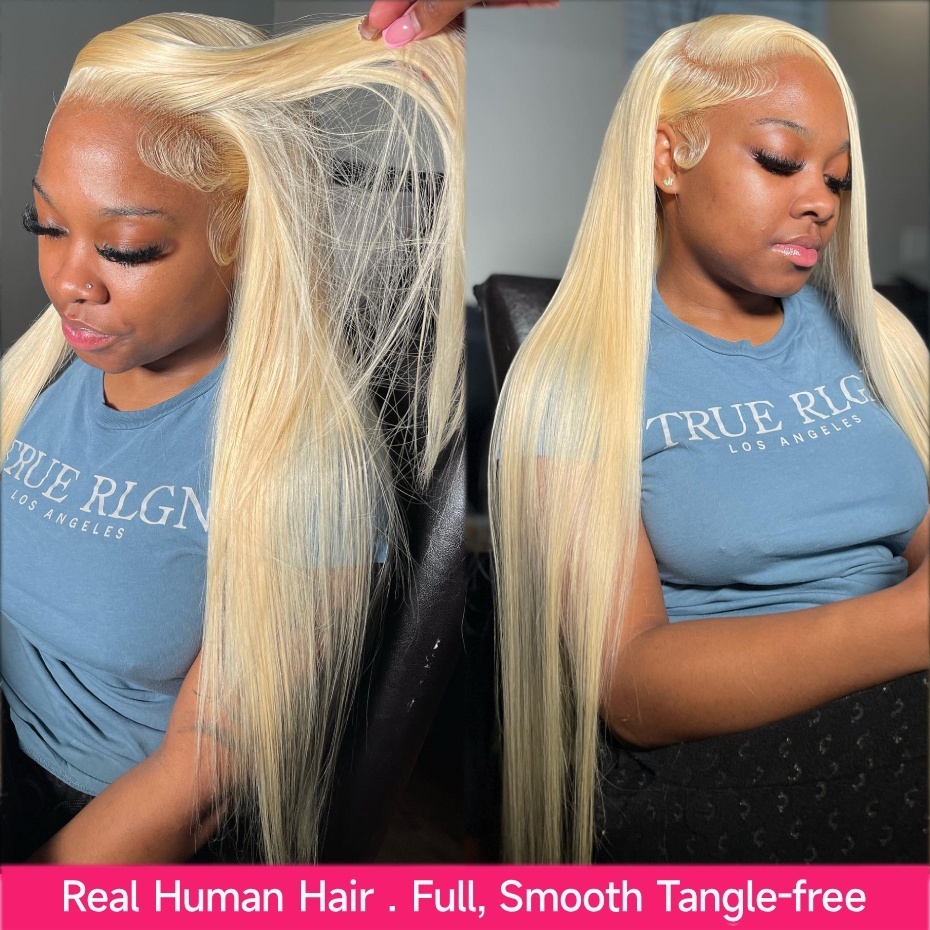 密度250% 613ブロンドカラー 13x6レースフロント人 - 613 Blonde Body Wave Lace Front Wig のレビューと価格