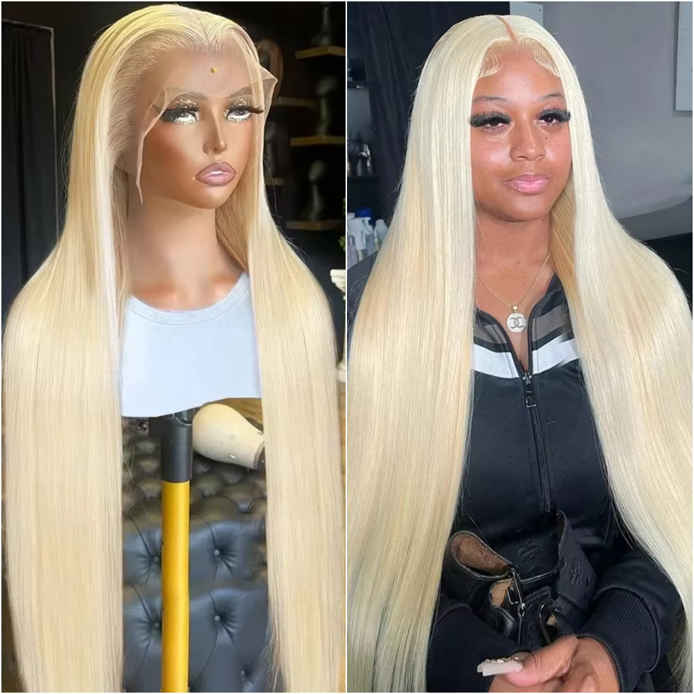 ブロンド613ストレート13x4 HDレースフロントウィッグ - Hd Lace Frontal Wig Human Hair Pre Plucked のレビューと価格