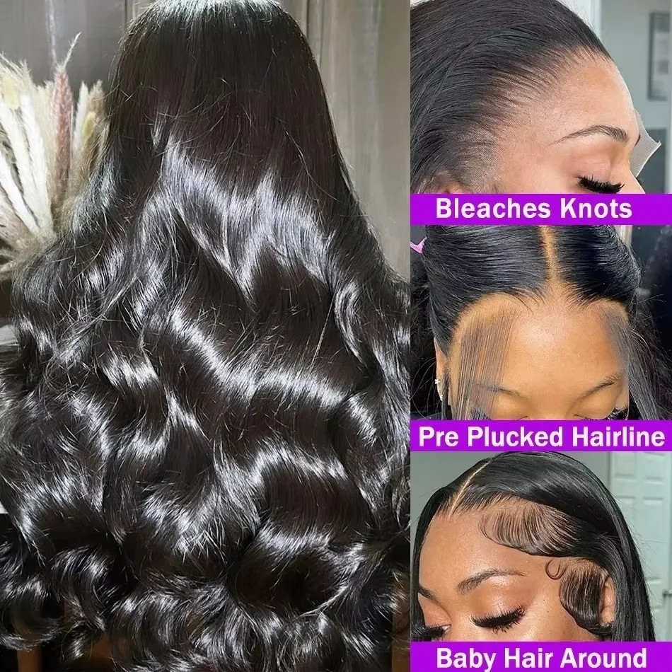 40インチ ボディウェーブ人毛ウィッグ 13x6 HDレース - Hd Lace Frontal Wig Human Hair Pre Plucked のレビューと価格