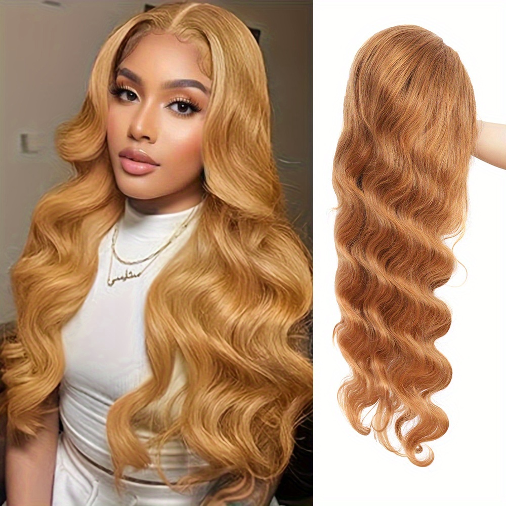 ハニーブロンドウィッグ人毛13x6ボディウェーブHDレースフ - Hd Lace Frontal Wig Human Hair Pre Plucked のレビューと価格