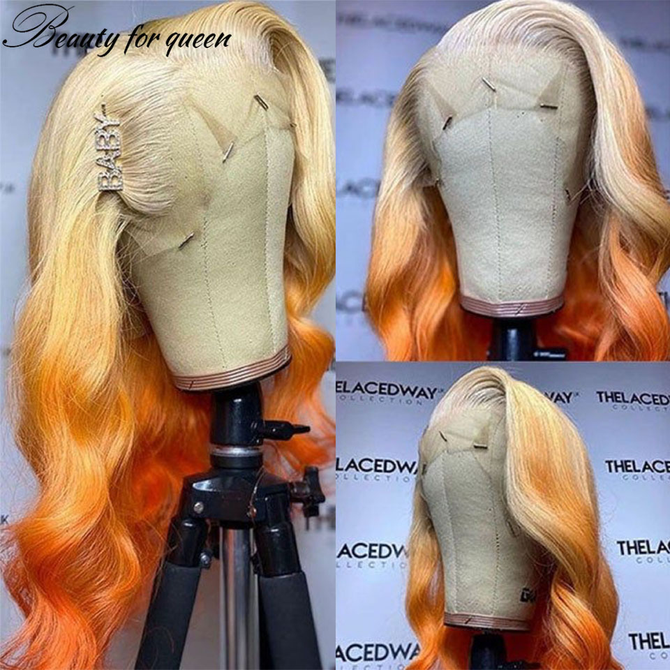 ジンジャー613オレンジボディウェーブ透明レースフロントウィ - 613 Blonde Body Wave Lace Front Wig のレビューと価格
