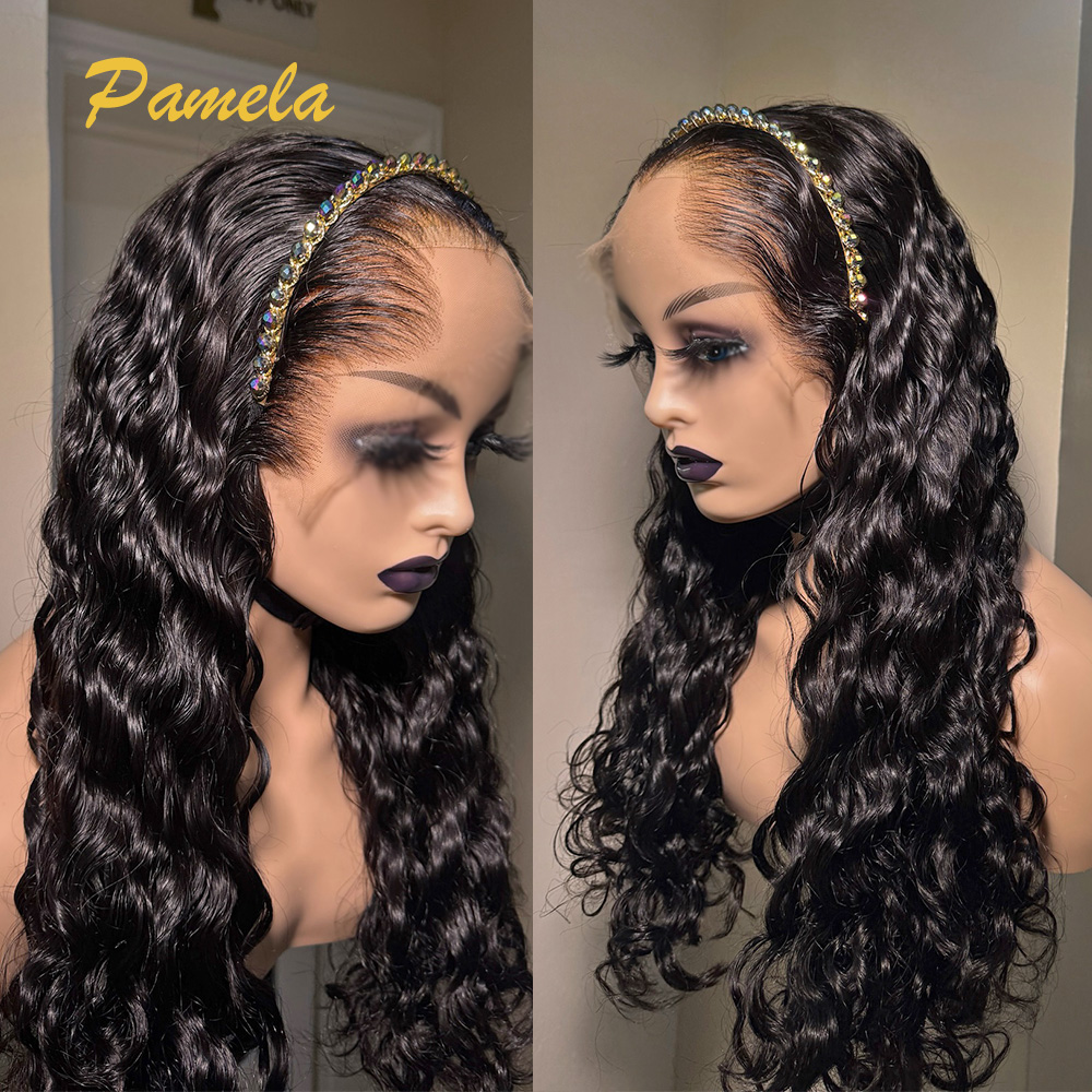 新しいトレンド ラゴスヘアライン 250密度 ディープウェー - Human Hair Wigs のレビューと価格