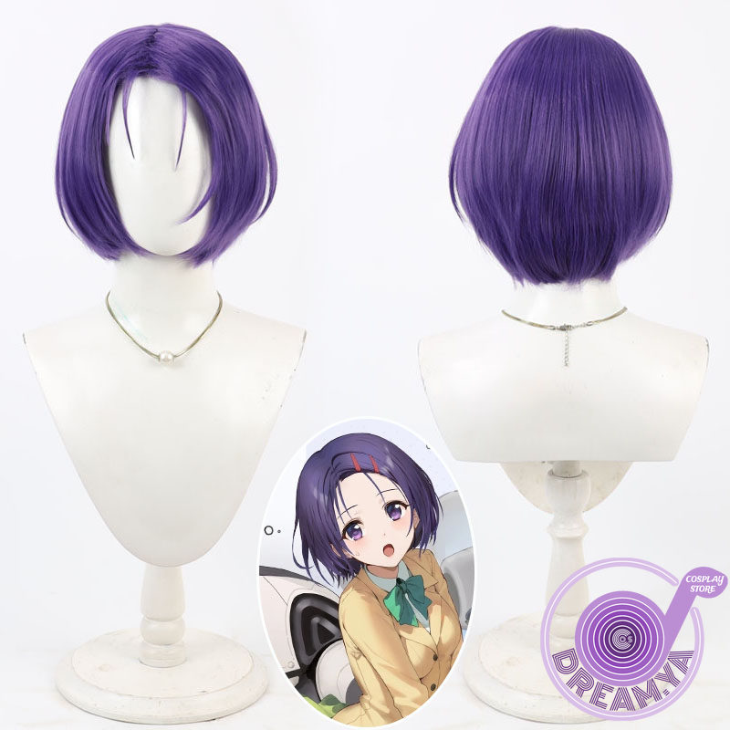 彩蓮寺春菜 コスプレウィッグ パープル ショート アズールレ - Synthetic Wigs のレビューと価格