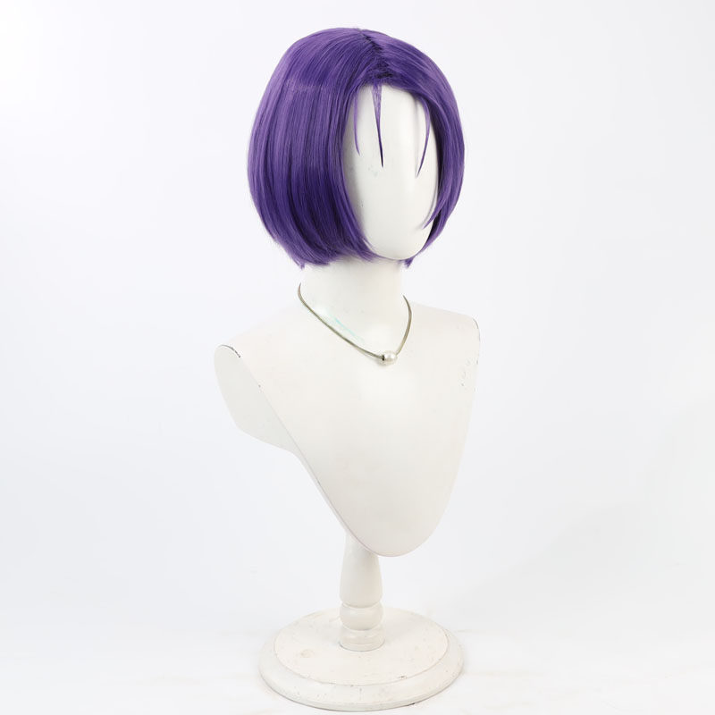 彩蓮寺春菜 コスプレウィッグ パープル ショート アズールレ - Synthetic Wigs のレビューと価格