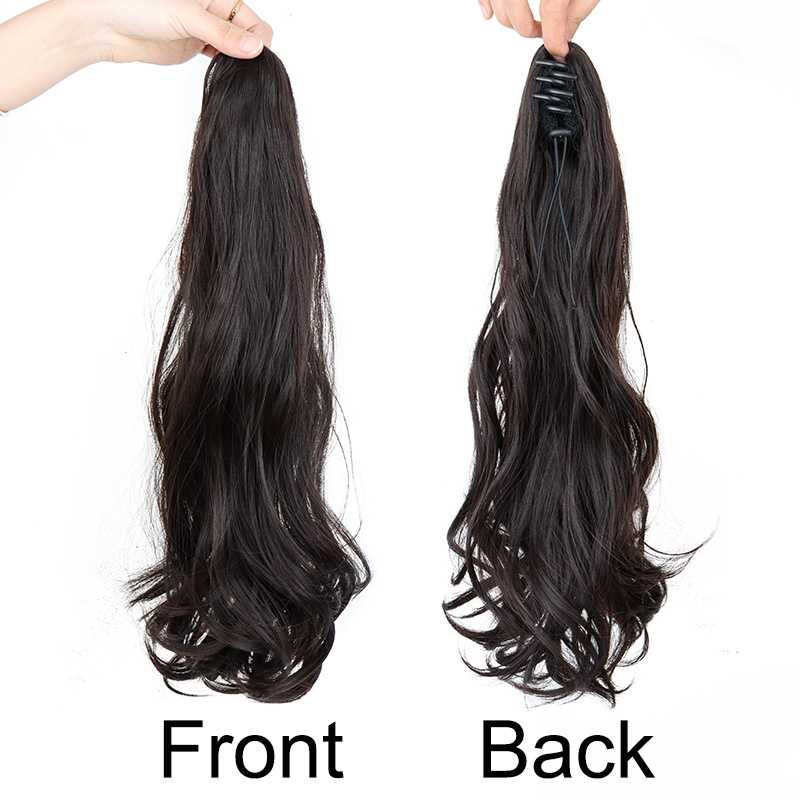 合成ロングカーリーポニーテールヘアエクステンションアクセサリ - Synthetic Braided Wigs For Black Women のレビューと価格