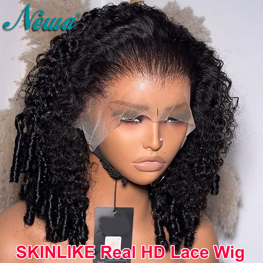 ニューウェーヘア ビルマ産カーリー人毛HDレースフロントウィ - Hd Lace Frontal Wig Human Hair Pre Plucked のレビューと価格