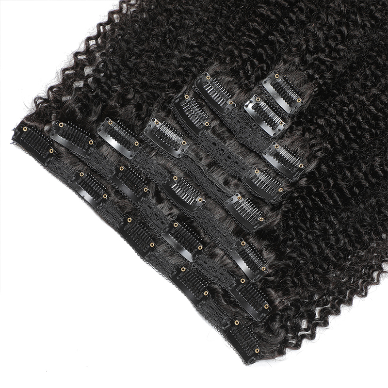 アフロ-ブラジルのレミーナチュラルヘアエクステンション,10 - Seamless Clip In Hair Extensions Human Hair のレビューと価格