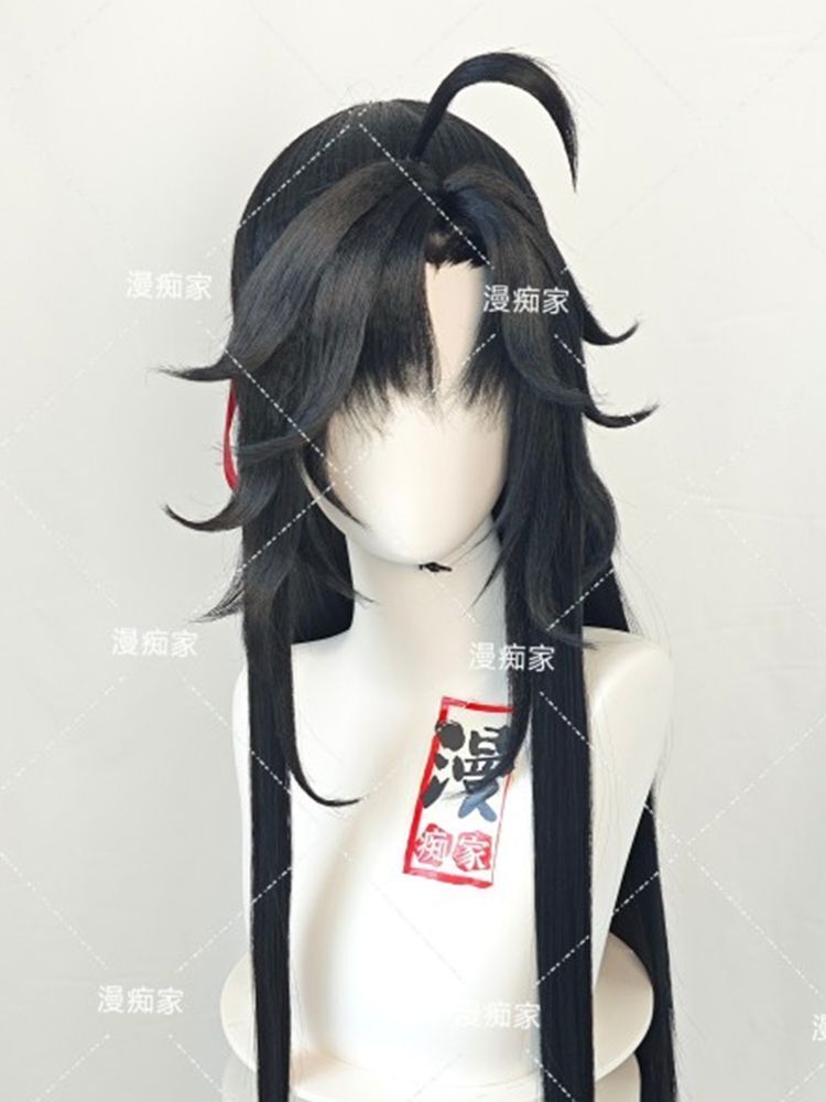 魏無羨風ウィッグ 魔道祖師 MDZS 藍忘機 ブラック カス - Synthetic Wigs のレビューと価格
