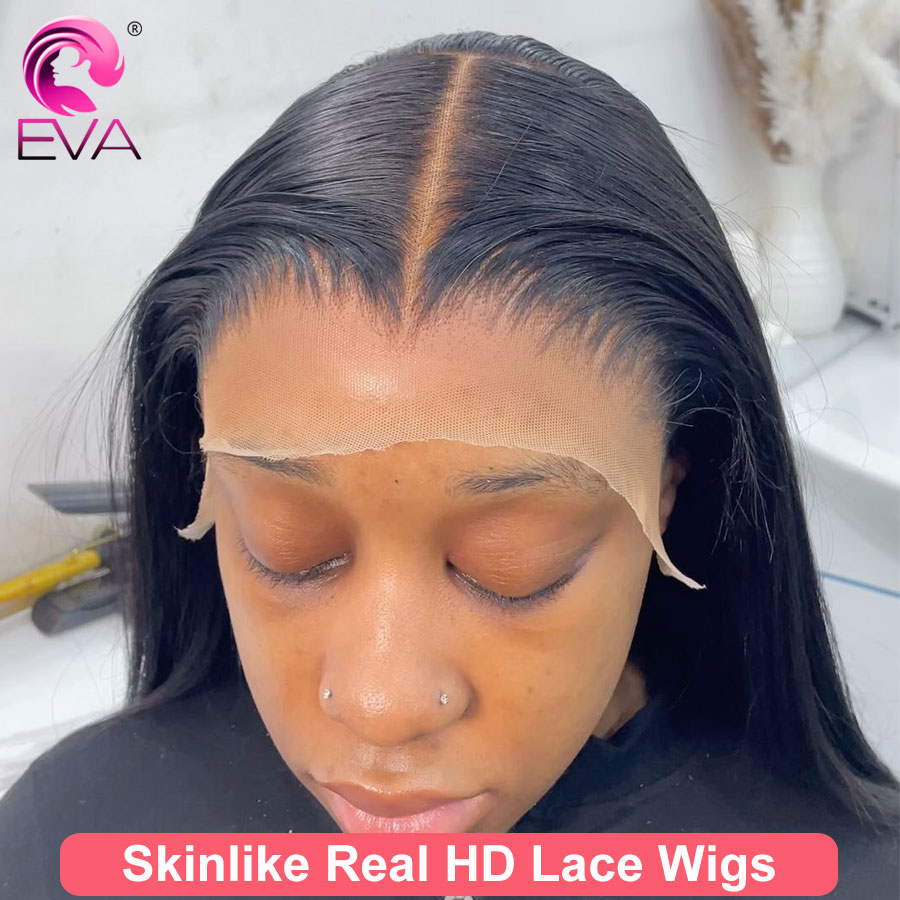 EVA-目に見えないHDレースフロントウィッグ,深い部分,事 - Hd Lace Frontal Wig Human Hair Pre Plucked のレビューと価格