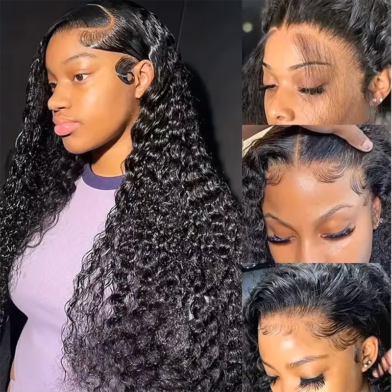 ディープウェーブ人毛ウィッグ 13x6 HDレースフロントウ - Lace Front Wigs のレビューと価格