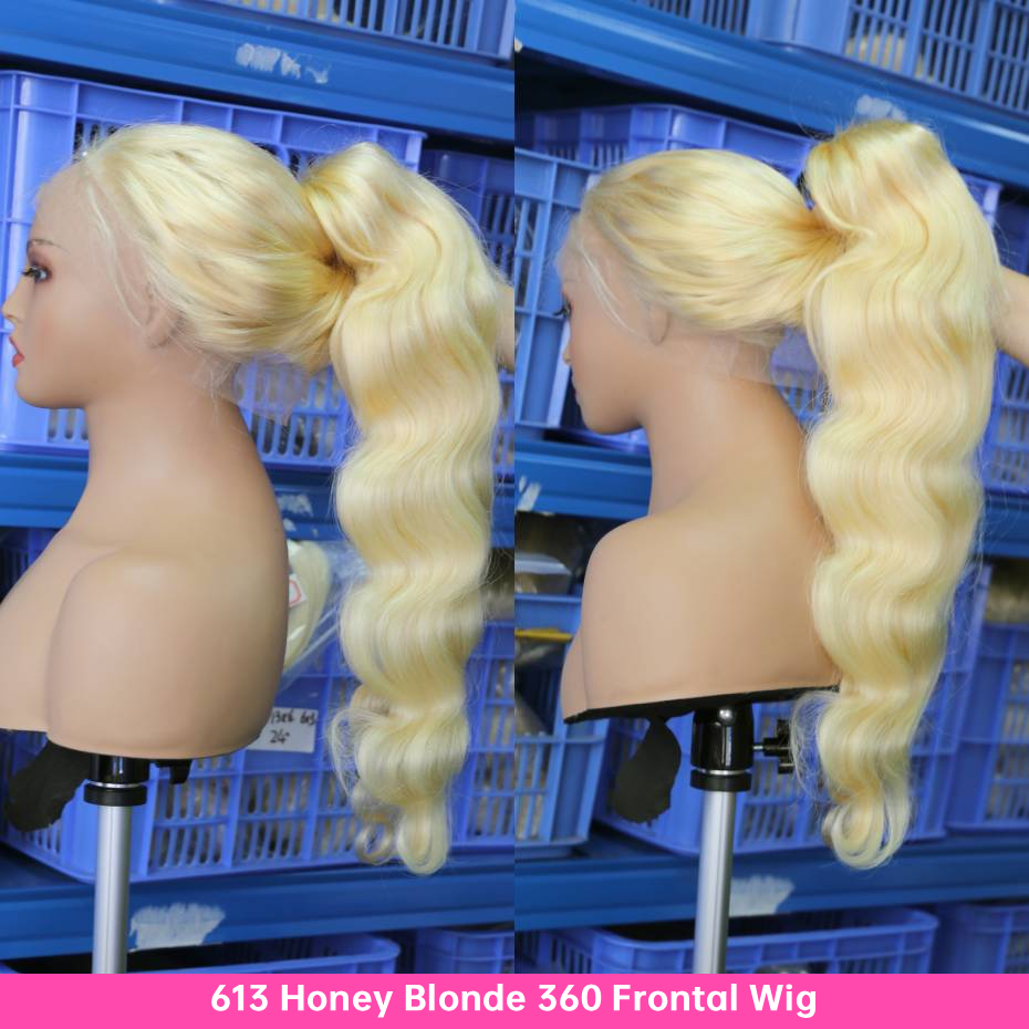 プラチナブロンド613 HD 13x6レースフロントウィッグ - Hd Lace Frontal Wig Human Hair Pre Plucked のレビューと価格