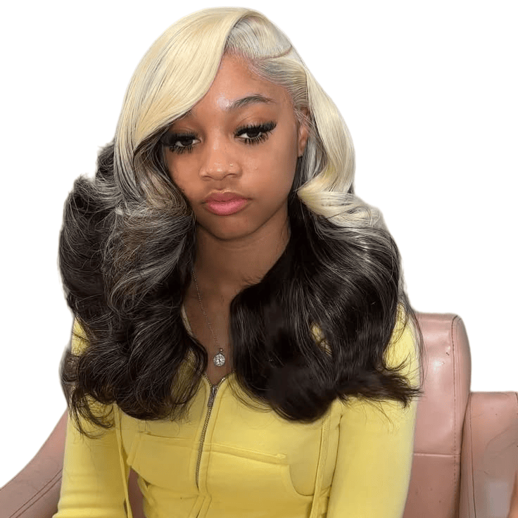 HD 13*6 ブロンドオンブレブラックレースフロントウィッ - 613 Blonde Body Wave Lace Front Wig のレビューと価格