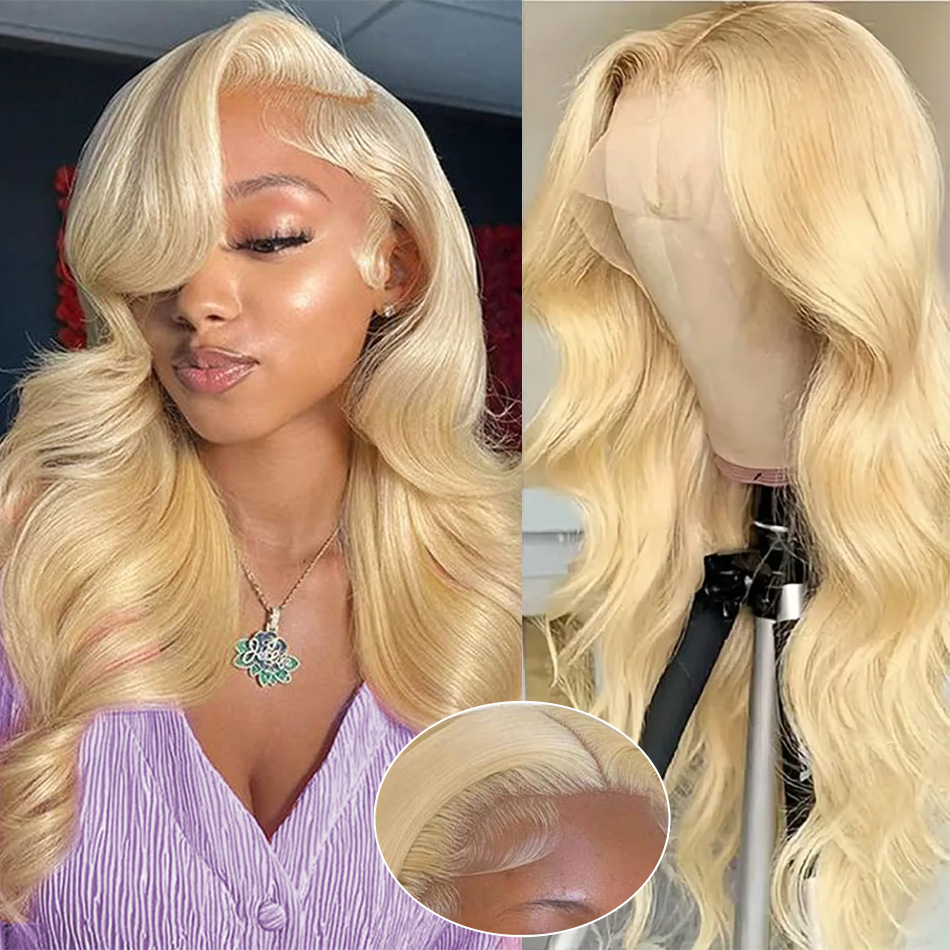 613 HDレースフロントウィッグ 13x6 ボディウェーブ - 613 Blonde Body Wave Lace Front Wig のレビューと価格